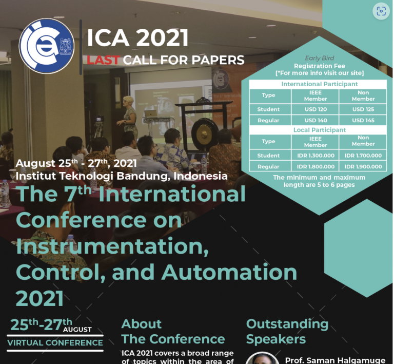 International Conference on Instrumen, Control and Automation (ICA)  2021